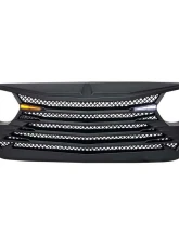 American Modified Tomahawke Grille With LED Eyebrow Light-Matte Black Jeep Wrangler JL | Gladiator JT w/o TrailCam 2018-2024                                     - AMJPCA00119 - Image 3