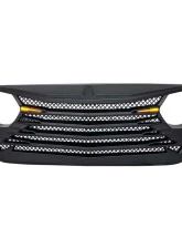 American Modified Tomahawke Grille With LED Eyebrow Light-Matte Black Jeep Wrangler JL | Gladiator JT w/o TrailCam 2018-2024                                     - AMJPCA00119 - Image 4