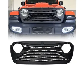 American Modified Tomahawke Grille Matte Black Jeep Wrangler JL | Gladiator JT w/o TrailCam 2018-2024