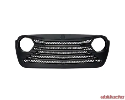 American Modified Tomahawke Grille Matte Black Jeep Wrangler JL | Gladiator JT w/o TrailCam 2018-2024 - AMJPCA00120