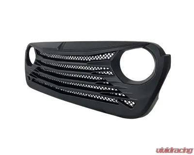 American Modified Tomahawke Grille Matte Black Jeep Wrangler JL | Gladiator JT w/o TrailCam 2018-2024 - AMJPCA00120