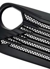 American Modified Tomahawke Grille Matte Black Jeep Wrangler JL | Gladiator JT w/o TrailCam 2018-2024                                     - AMJPCA00120 - Image 5