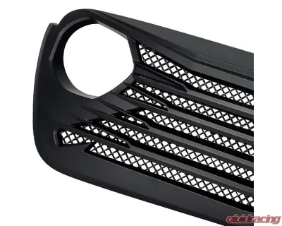 American Modified Tomahawke Grille Matte Black Jeep Wrangler JL | Gladiator JT w/o TrailCam 2018-2024 - AMJPCA00120