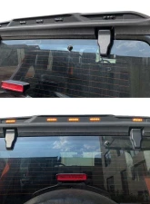 American Modified Rear Roof Spoiler w/Amber LED Lights Jeep Rangler JL 2018-2024                                     - AMJPCA00303 - Image 8