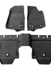 American Modified All-Weather Front and Rear Floor Mats Black Jeep Wrangler JL | Gladiator JT 2018-2022                                     - AMJPCA03101 - Image 7