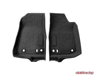 American Modified All-Weather Front and Rear Floor Mats Black Jeep Wrangler JL | Gladiator JT 2018-2022 - AMJPCA03101
