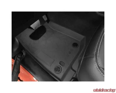 American Modified All-Weather Front and Rear Floor Mats Black Jeep Wrangler JL | Gladiator JT 2018-2022 - AMJPCA03101