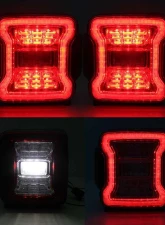 American Modified LED Tail Lights w/Clear Lens Jeep Wrangler JL 2018-2024                                     - AMJPCA03302 - Image 8