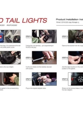 American Modified LED Tail Lights w/Clear Lens Jeep Wrangler JL 2018-2024                                     - AMJPCA03302 - Image 9