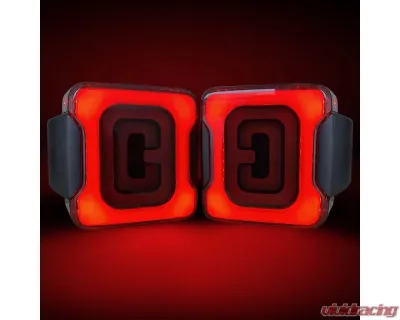 American Modified Tunnel Tail Lights w/Smoked Lens Jeep Wrangler JL 2018-2024 - AMJPCA03303