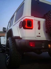 American Modified Tunnel Tail Lights w/Smoked Lens Jeep Wrangler JL 2018-2024                                     - AMJPCA03303 - Image 10