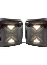 American Modified Arrow Tail Lights w/Smoked Lens Jeep Wrangler JL 2018-2024                                     - AMJPCA03304 - Image 4