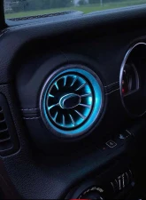 American Modified Turbo Air AC Vent With Ambient Light Jeep Wrangler JL/JT | Gladiator 2018-2024                                     - AMJPCB00502 - Image 7