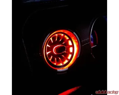 American Modified Turbo Air AC Vent With Ambient Light Jeep Wrangler JL/JT | Gladiator 2018-2024 - AMJPCB00502