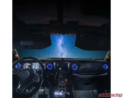 American Modified Turbo Air AC Vent With Ambient Light Jeep Wrangler JL/JT | Gladiator 2018-2024 - AMJPCB00502
