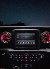 American Modified Turbo Air AC Vent With Ambient Light Jeep Wrangler JL/JT | Gladiator 2018-2024                                     - AMJPCB00502 - Image 13