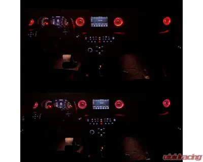 American Modified Turbo Air AC Vent With Ambient Light Jeep Wrangler JL/JT | Gladiator 2018-2024 - AMJPCB00502
