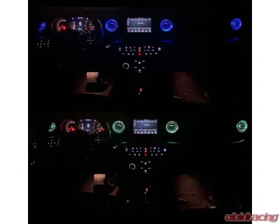 American Modified Turbo Air AC Vent With Ambient Light Jeep Wrangler JL/JT | Gladiator 2018-2024 - AMJPCB00502