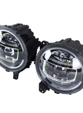American Modified 9 Inch LED Halo HeadLights With Start-Up Animation Jeep Wrangler JL | Gladiator JT 2018-2024                                     - AMJPCC00101 - Image 4