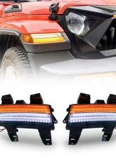 American Modified Sequential Turn Signals - Smoked Jeep Wrangler JL | Gladiator JT 2018-2024                                     - AMJPCC00601 - Image 9