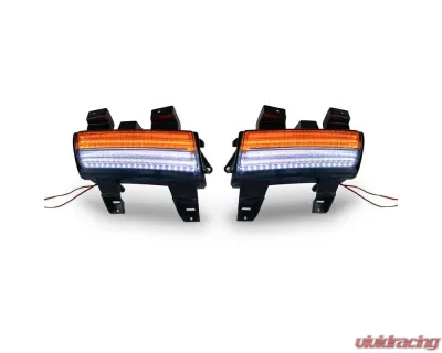American Modified Sequential Turn Signals - Smoked Jeep Wrangler JL | Gladiator JT 2018-2024 - AMJPCC00601