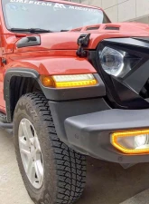 American Modified Sequential Turn Signals - Smoked Jeep Wrangler JL | Gladiator JT 2018-2024                                     - AMJPCC00601 - Image 7