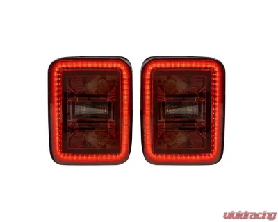 American Modified Smoked Black LED Tail Lights Jeep Gladiator JT 2019-2024 - AMJPEC00201