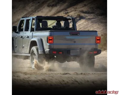 American Modified Smoked Black LED Tail Lights Jeep Gladiator JT 2019-2024 - AMJPEC00201