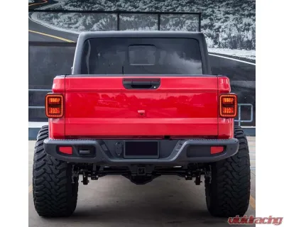 American Modified Smoked Black LED Tail Lights Jeep Gladiator JT 2019-2024 - AMJPEC00201
