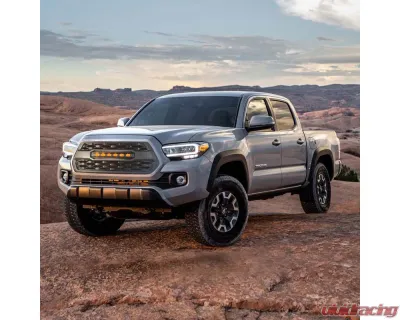American Modified Mesh Grille With LED Off-Road Lights Matte Black Toyota Tacoma 2016-2022 - AMTYTAA00101
