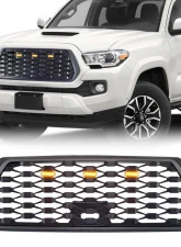American Modified Mesh Grille With Amber Lights Matte Black Toyota Tacoma 2016-2022                                     - AMTYTAA00103 - Image 7