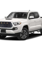 American Modified Mesh Grille With Amber Lights Matte Black Toyota Tacoma 2016-2022                                     - AMTYTAA00103 - Image 6