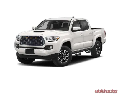 American Modified Mesh Grille With Amber Lights Matte Black Toyota Tacoma 2016-2022 - AMTYTAA00103