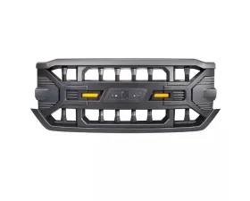American Modified Armor Grille with Amber Lights & Emblem Base Chevrolet Silverado 1500 | Silverado 1500 LD 2016-2019