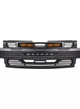 American Modified Armor Grille with Off-Road Lights - Matte Black Chevrolet Silverado 1500 2019-2021                                     - AMCHCA00124 - Image 2