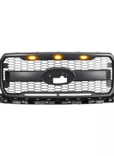 American Modified Raptor Style Mesh Grille with Amber Lights Ford F-150 2018-2020                                     - AMFMAA00161 - Image 2