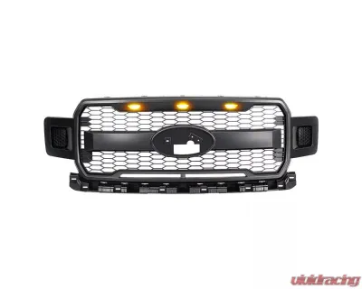 American Modified Raptor Style Mesh Grille with Amber Lights Ford F-150 2018-2020 - AMFMAA00161