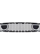 American Modified Glossy Black  Mach 1 Style Upper Grille with LED DRL and Turn Signal Ford Mustang GT | EcoBoost | V6 2015-2017                                     - AMFMCA00617 - Image 2