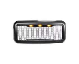 American Modified Raptor Style Mesh Grille with Amber Lights Ford F-250 | F-350 Super Duty 2011-2016