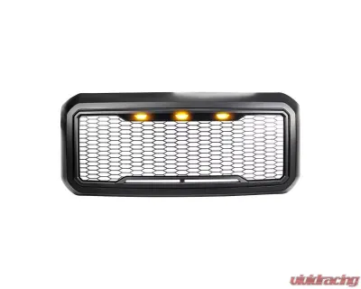 American Modified Raptor Style Mesh Grille with Amber Lights Ford F-250 | F-350 Super Duty 2011-2016 - AMFMFA00124