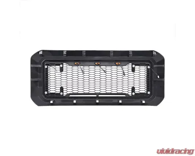 American Modified Raptor Style Mesh Grille with Amber Lights | DRL & Turn Signal Lights Ford F-250 | F-350 Super Duty 2011-2016 - AMFMFA00128