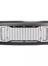 American Modified Raptor Style Mesh Grille with Amber Lights | DRL & Turn Signal Lights Ford F-250 | F-350 Super Duty 2011-2016                                     - AMFMFA00128 - Image 2