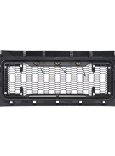 American Modified Raptor Style Mesh Grille with Amber Lights | DRL & Turn Signal Lights Ford F-250 | F-350 Super Duty 2011-2016                                     - AMFMFA00129 - Image 2