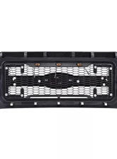 American Modified Raptor Style Mesh Grille with Amber Lights | DRL & Turn Signal Lights & Emblem Base Ford F-250 | 350 Super Duty 2011-2016                                     - AMFMFA00130 - Image 2