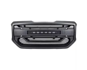American Modified Armor Grille with Off-Road Lights & Outer Frame Suround GMC Sierra 1500 SLT | Base | SLE | Denali 2016-2018