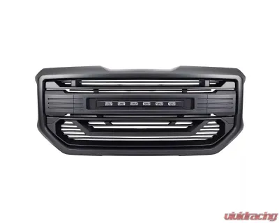 American Modified Armor Grille with Off-Road Lights & Outer Frame Suround GMC Sierra 1500 SLT | Base | SLE | Denali 2016-2018 - AMGMAA00101
