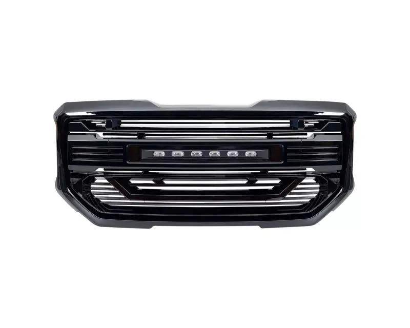 American Modified Armor Grille with Off-Road Lights GMC Sierra 1500 SLT | Base | SLE | Denali 2016-2018 - AMGMAA00102