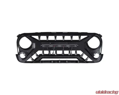 American Modified Armor Matte Black Grille with Off-Road Lights Jeep Wrangler JK 2007-2018 - AMJPAA00134