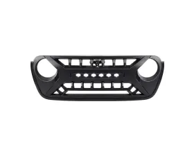 American Modified Armor Grille with LED Off-Road Lights - Matte Black Jeep Wrangler JL | Gladiator JT 2018-2025