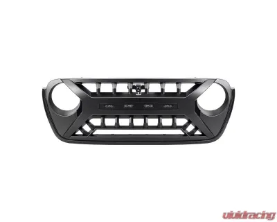 American Modified Armor Matte Black Grille with LED Off-Road Lights Jeep Wrangler JL | Gladiator JT 2018-2025 - AMJPCA00125